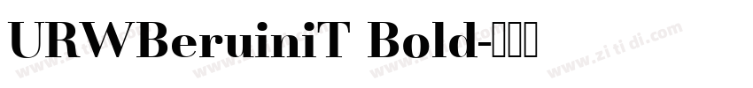 URWBeruiniT Bold字体转换